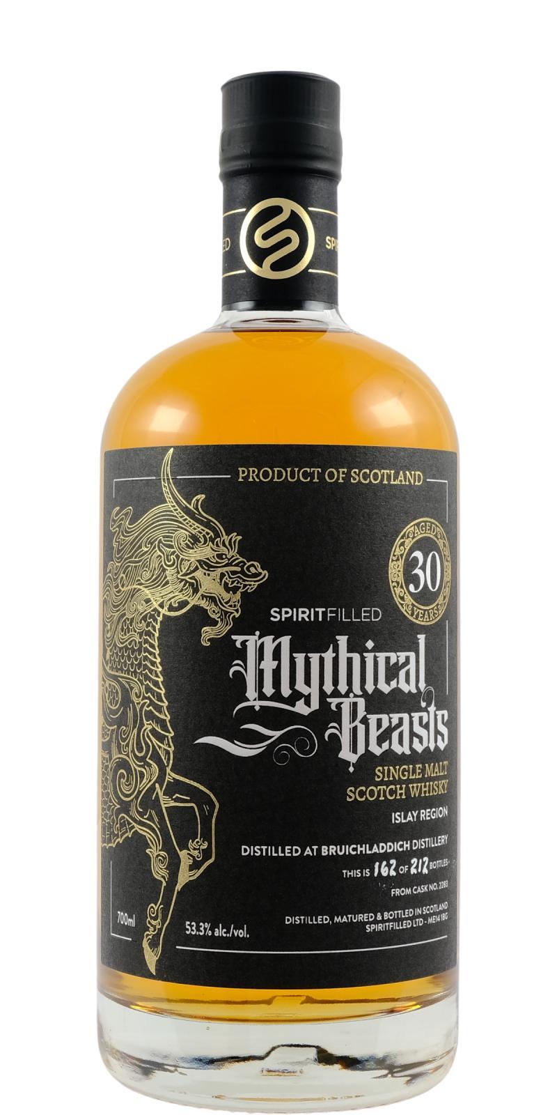 Bruichladdich 30-year-old SpFi Mythical Beasts