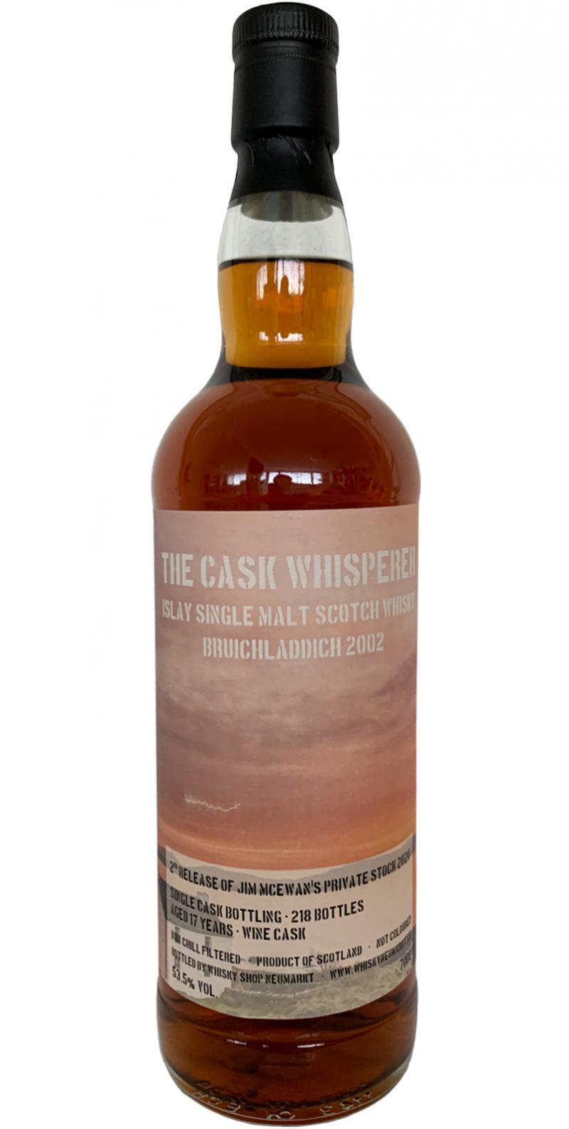 Bruichladdich 2002 TCW Jim McEwan's Private Stock - 2nd Release