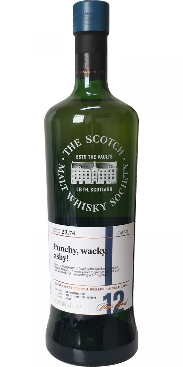 Bruichladdich 2005 SMWS 23.74 Punchy, wacky, ashy!