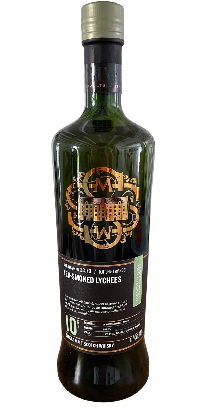 Bruichladdich 2010 SMWS 23.79 Tea-smoked lychees