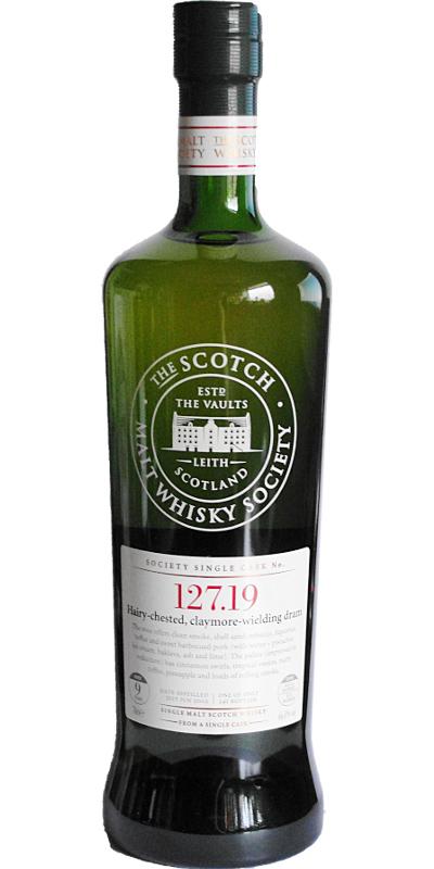 Port Charlotte 2002 SMWS 127.19 Hairy-chested, claymore-wielding dram