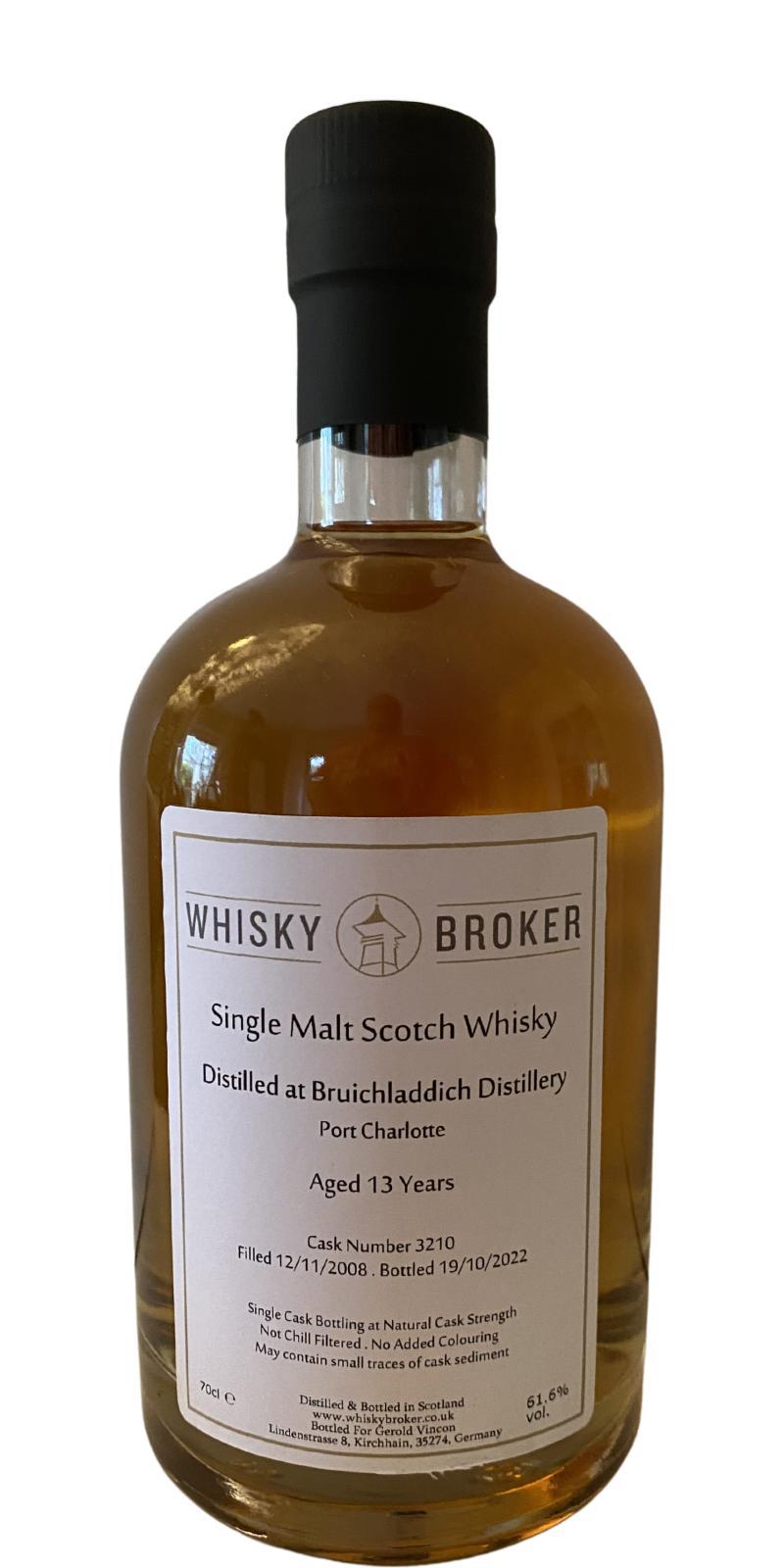 Port Charlotte 2008 WhB Private Cask Bottling