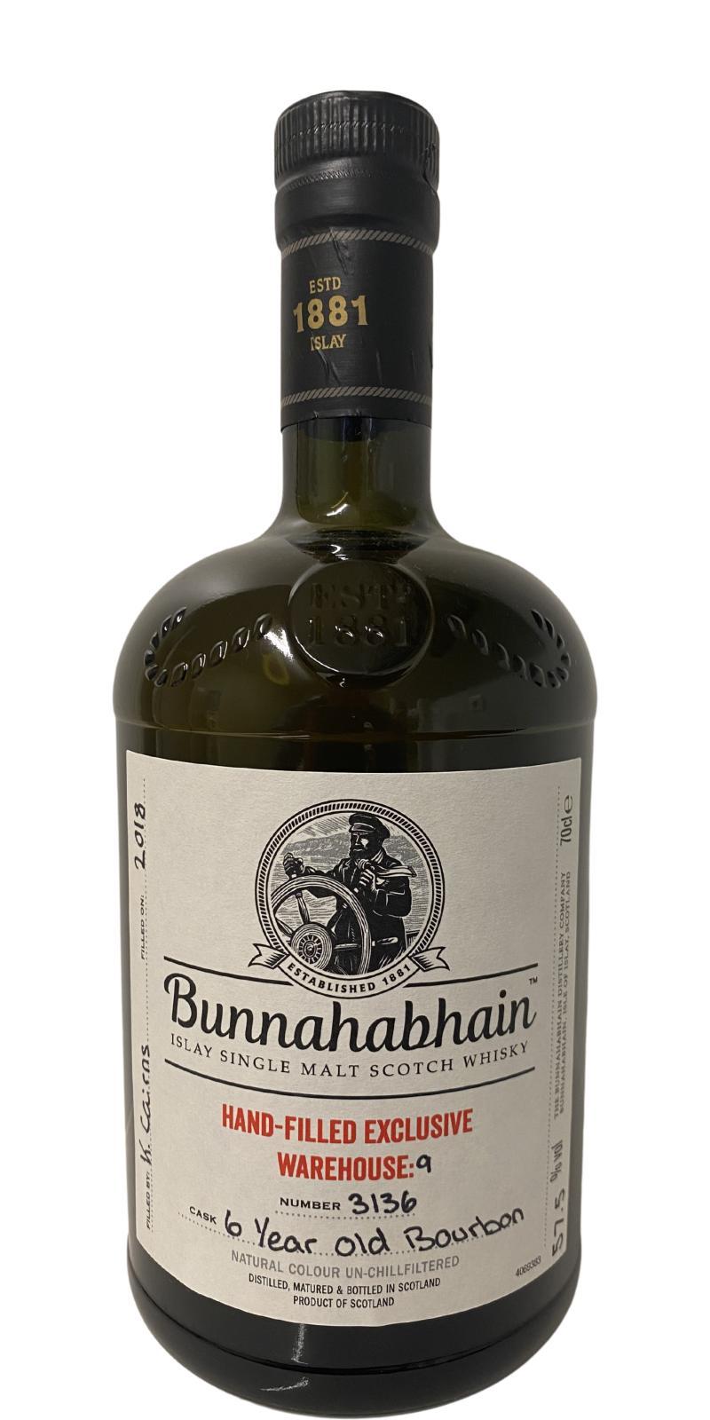 Bunnahabhain 06-year-old Warehouse 9 - Hand-Filled Exclusive