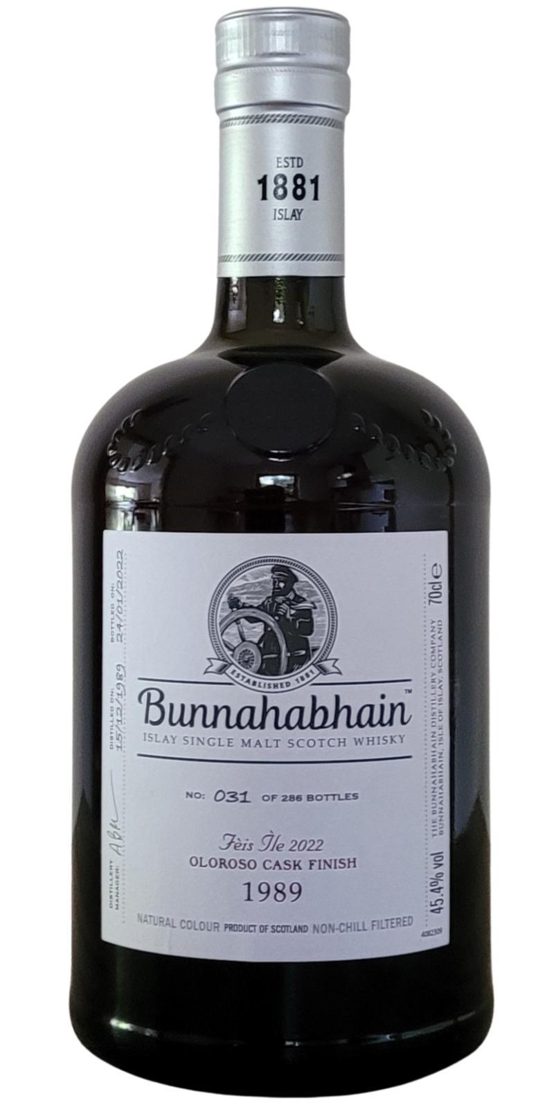 Bunnahabhain 1989 Feis Ile 2022