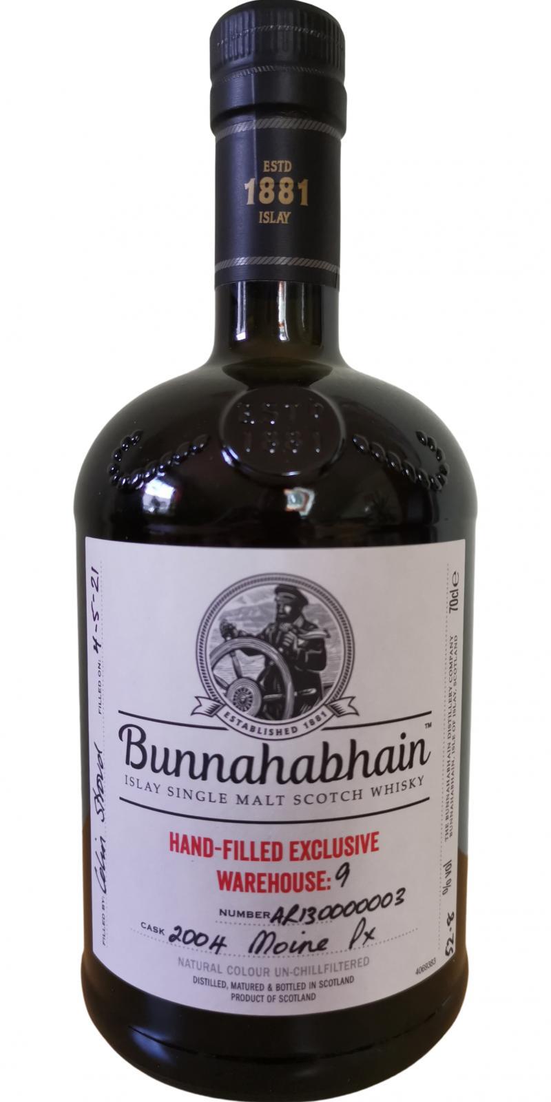 Bunnahabhain 2004 Moine Hand-Filled Exclusive