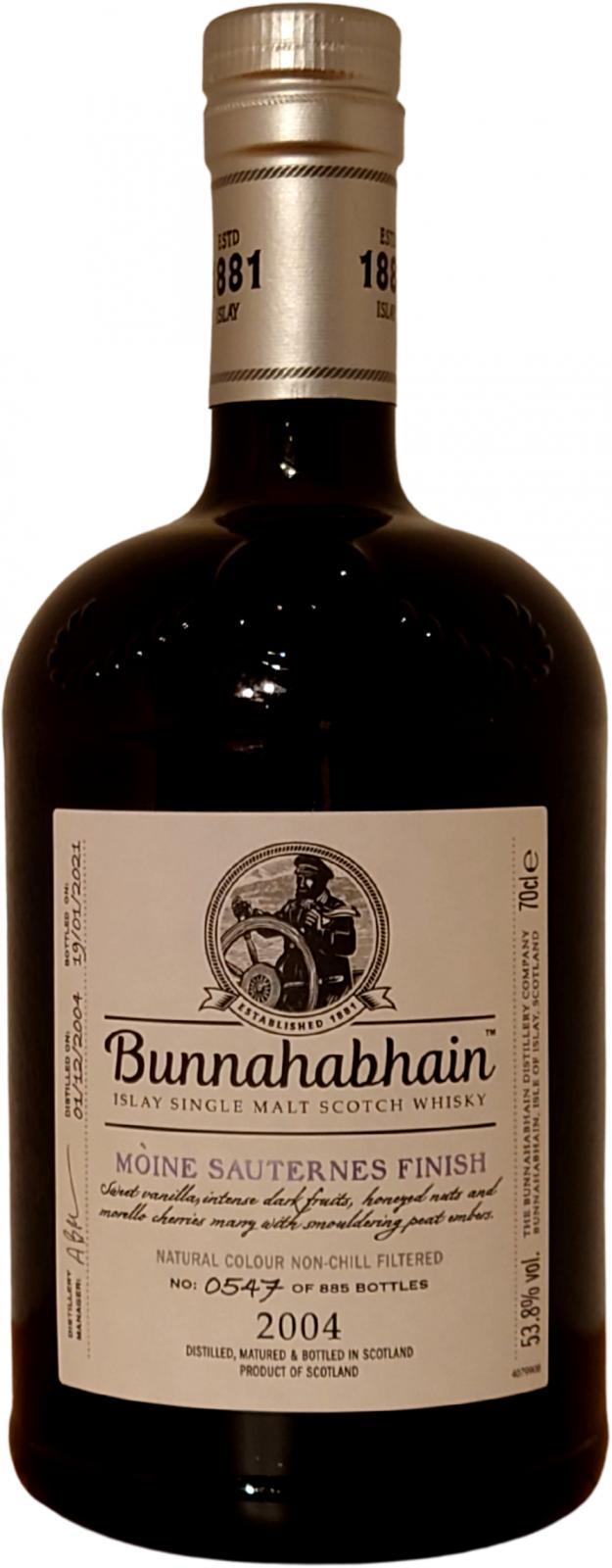 Bunnahabhain 2004 Mòine Distillery Exclusive