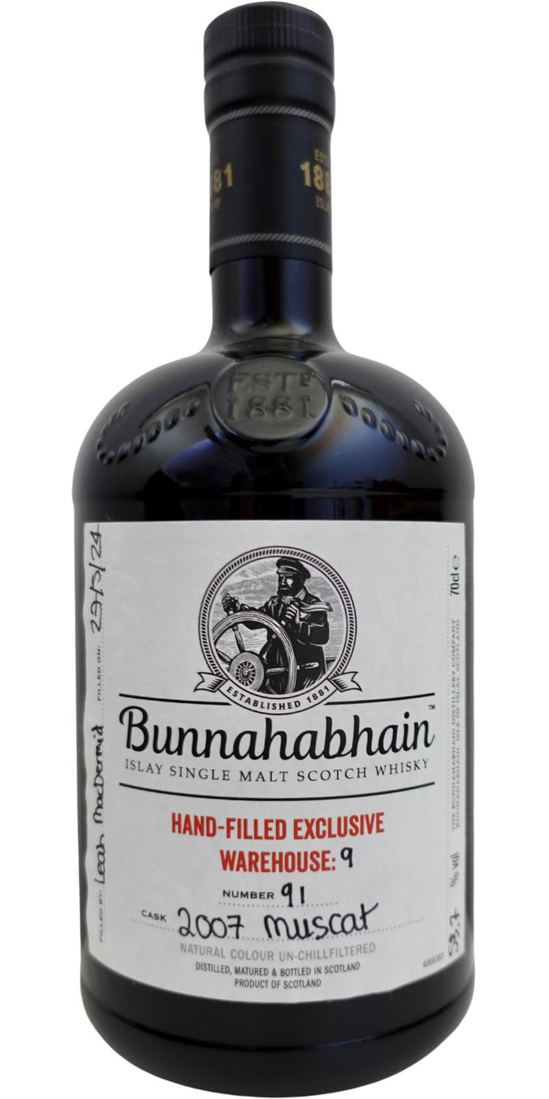 Bunnahabhain 2007 Warehouse 9 - Hand-Filled Exclusive