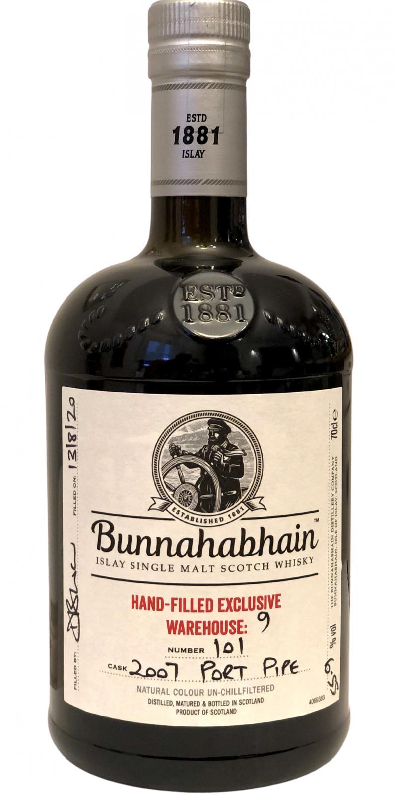 Bunnahabhain 2007 Warehouse 9 - Hand-Filled Exclusive