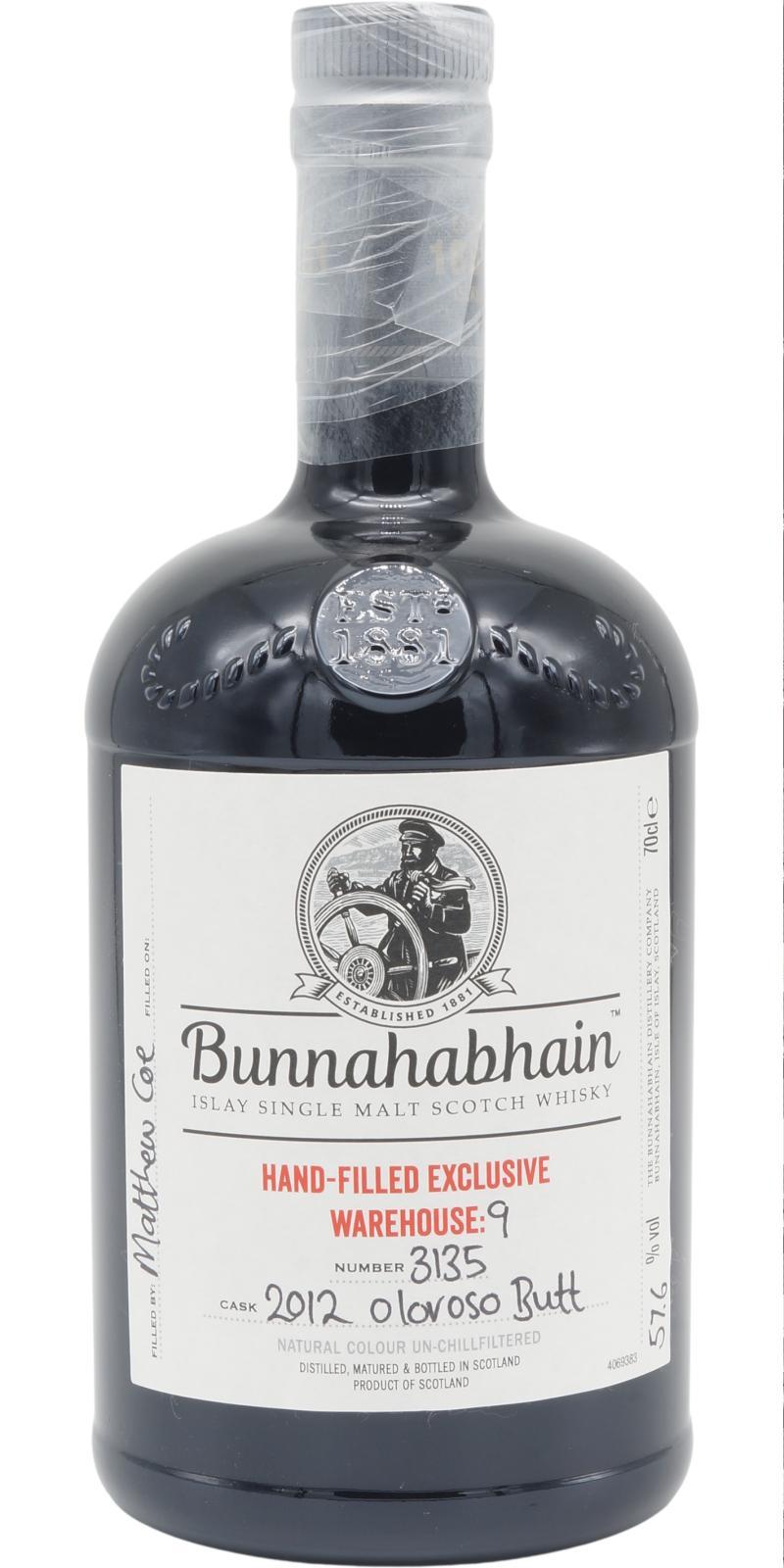 Bunnahabhain 2012 Warehouse 9 - Hand-Filled Exclusive
