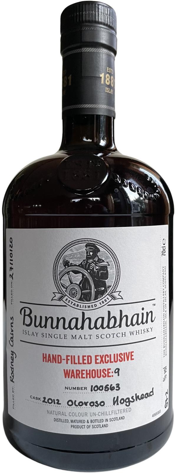 Bunnahabhain 2012 Warehouse 9 - Hand-Filled Exclusive