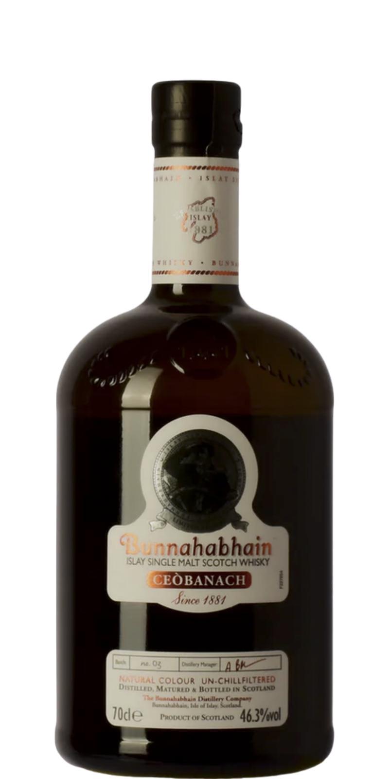 Bunnahabhain Ceòbanach Batch No 03