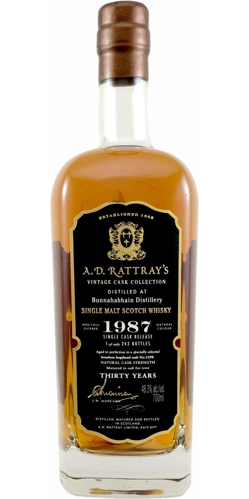 Bunnahabhain 1987 DR Vintage Cask Collection