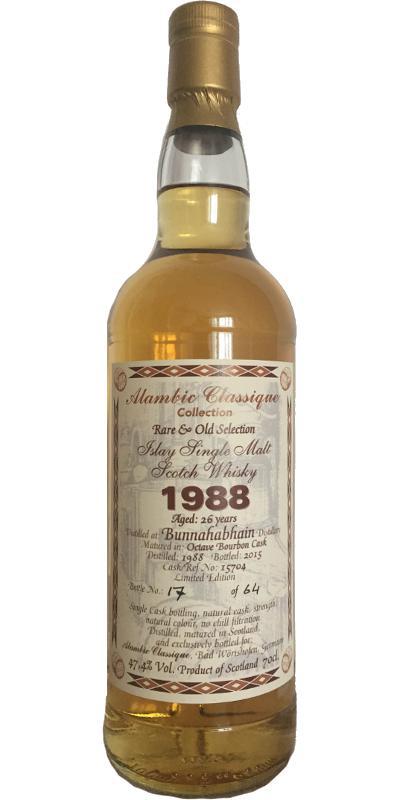 Bunnahabhain 1988 AC Rare & Old Selection