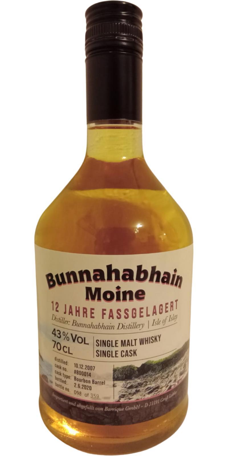 Bunnahabhain 2007 Bq - Moine