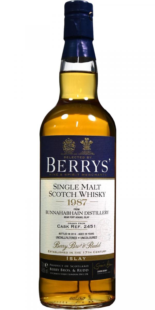 Bunnahabhain 1987 BR Berrys'