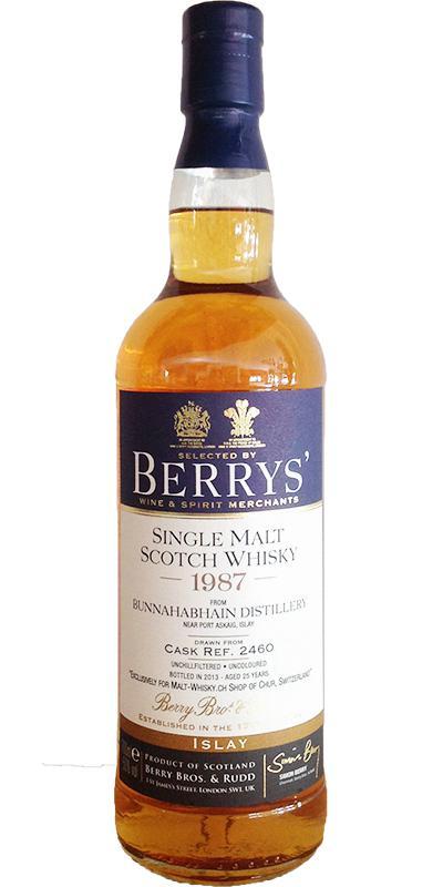 Bunnahabhain 1987 BR Berrys'