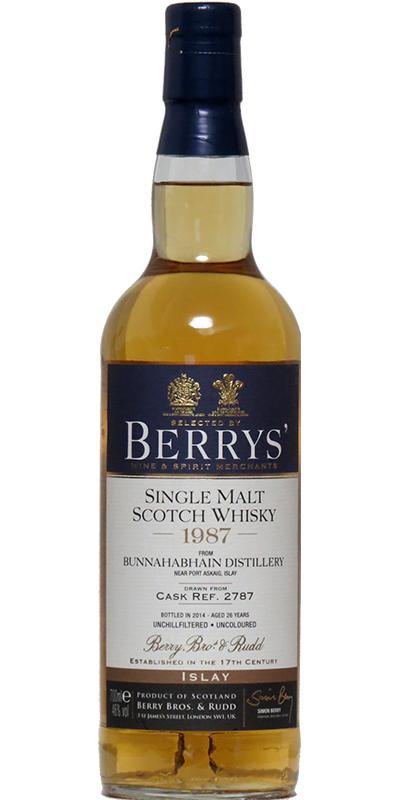 Bunnahabhain 1987 BR Berrys'