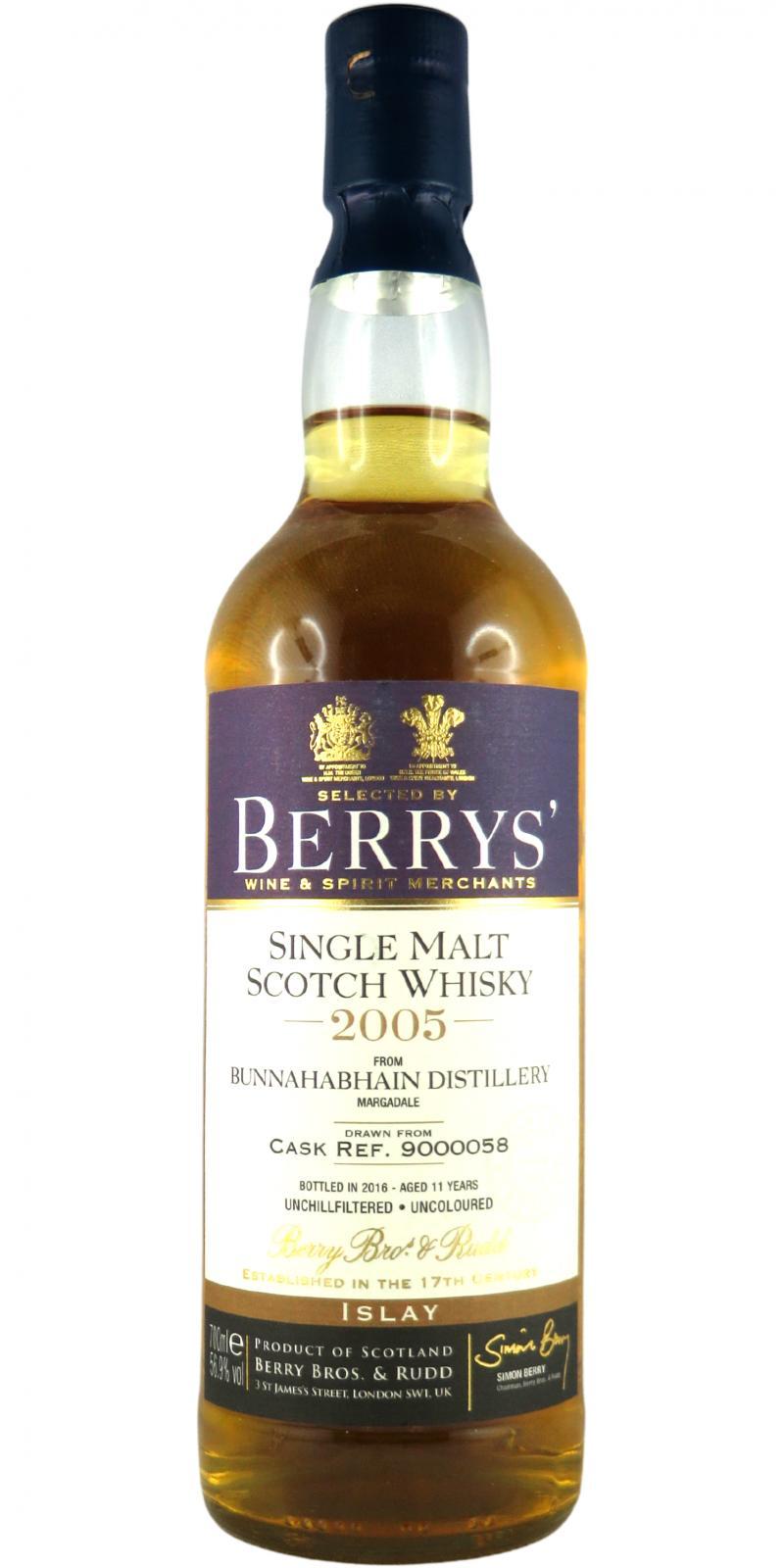 Bunnahabhain 2005 BR Berrys'