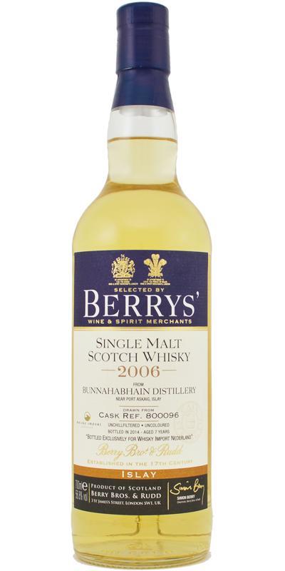 Bunnahabhain 2006 BR Berrys'