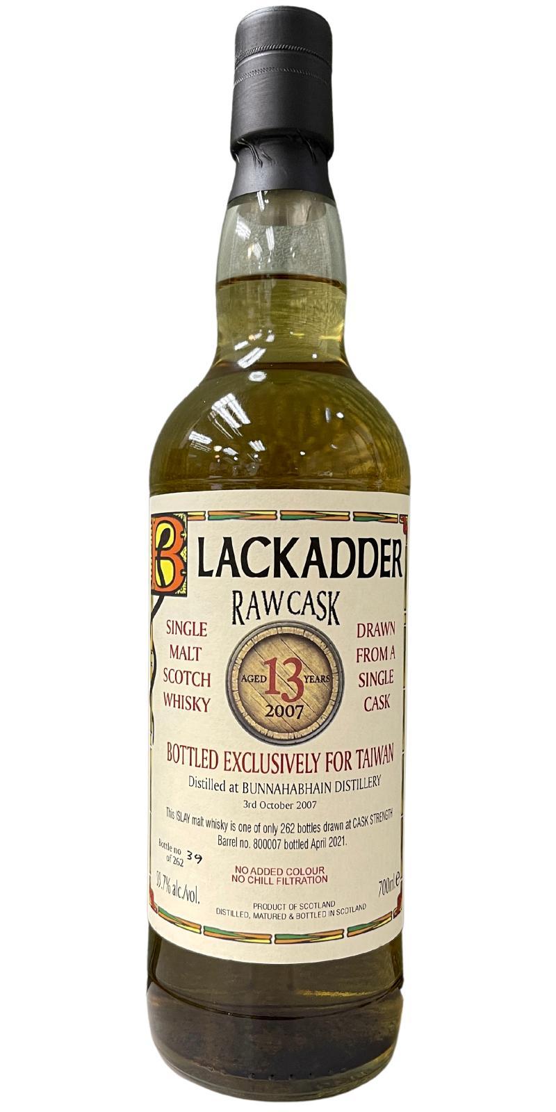 Bunnahabhain 2007 BA Raw Cask