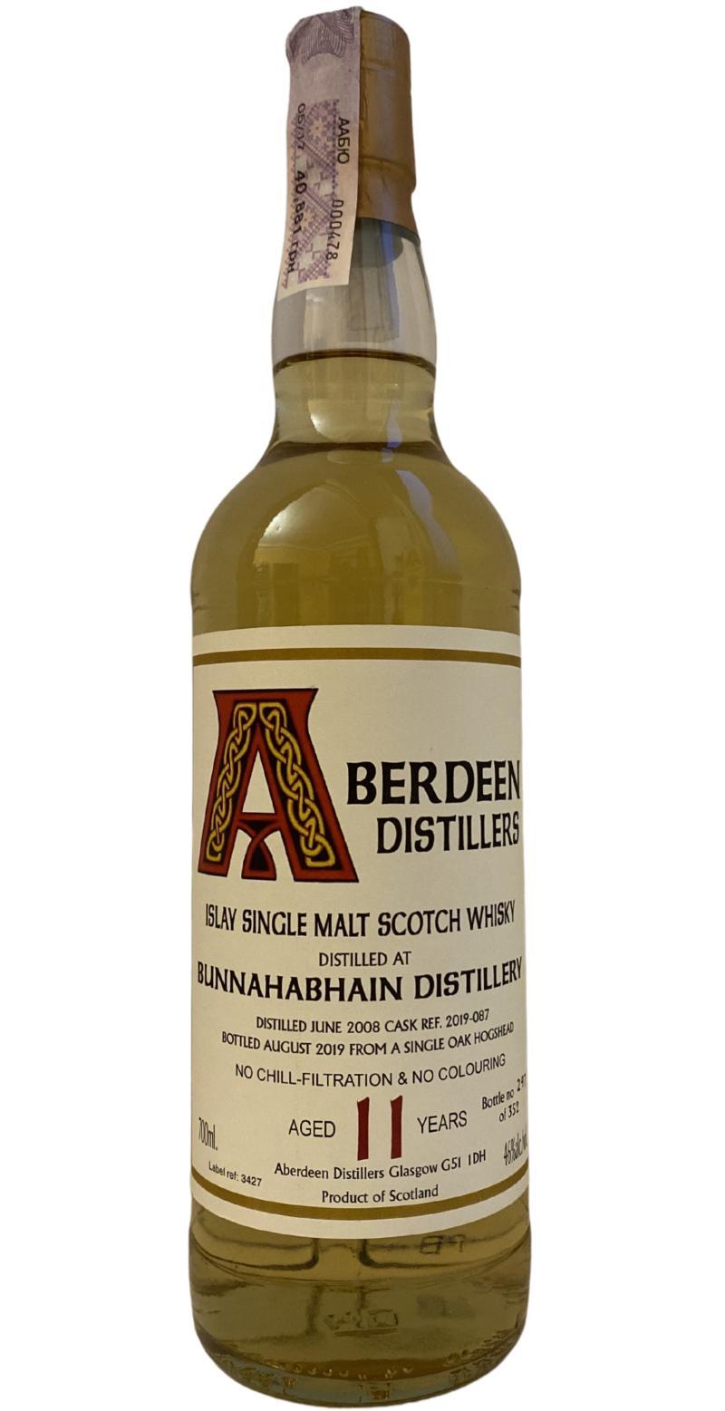Bunnahabhain 2008 BA Aberdeen Distillers