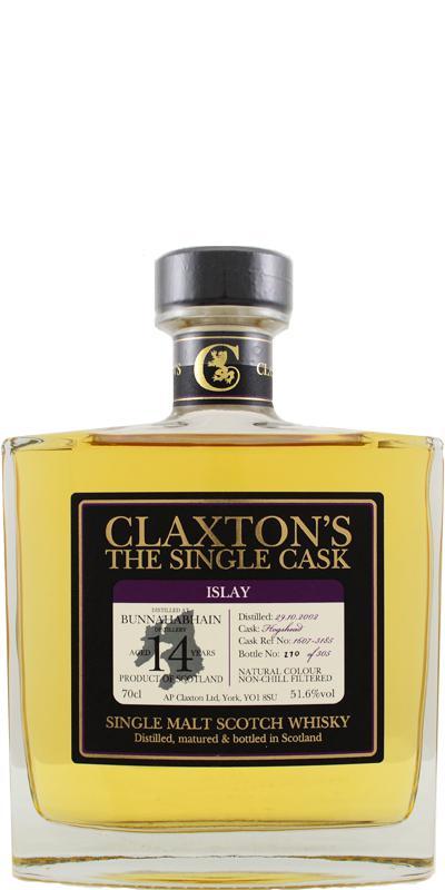 Bunnahabhain 2002 Cl The Single Cask