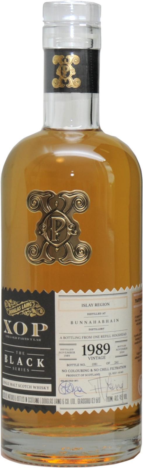 Bunnahabhain 1989 DL XOP - The Black Series