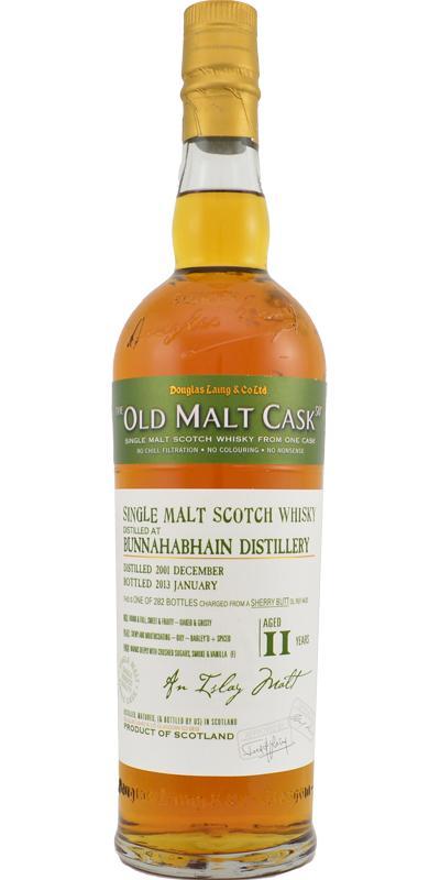 Bunnahabhain 2001 DL The Old Malt Cask