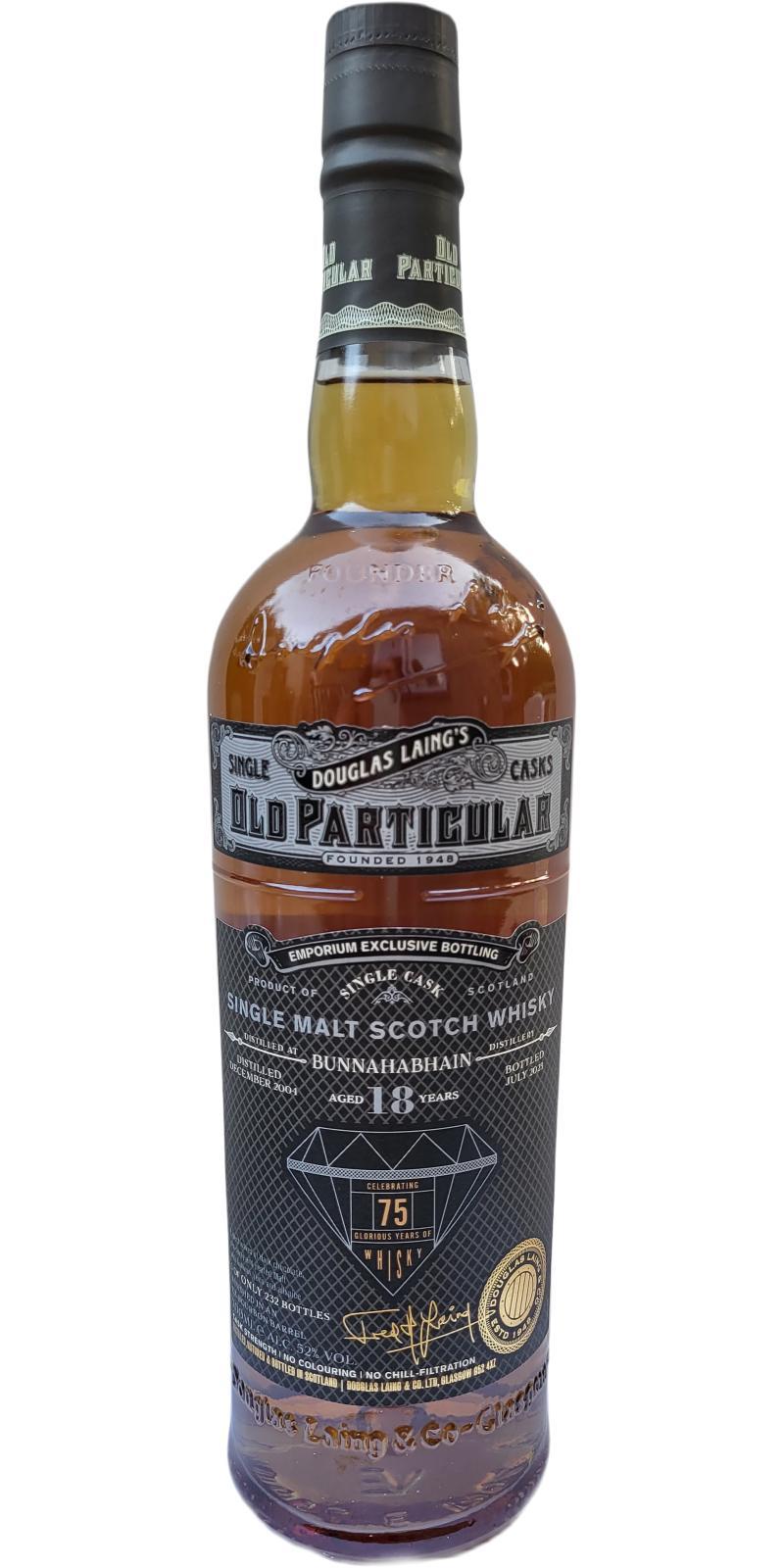 Bunnahabhain 2004 DL Old Particular - Celebrating 75 Glorious Years of Whisky