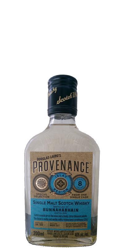 Bunnahabhain 2008 DL Provenance