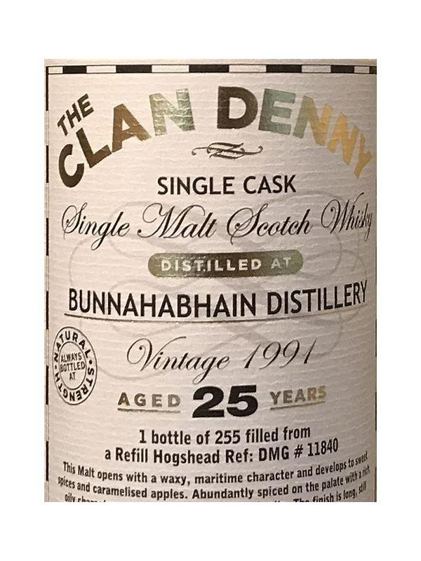 Bunnahabhain 1991 McG Clan Denny
