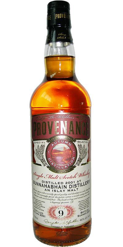 Bunnahabhain 2001 McG McGibbon's Provenance