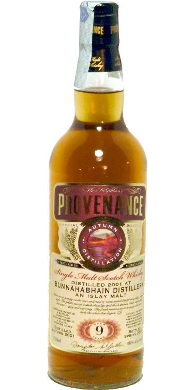 Bunnahabhain 2001 McG McGibbon's Provenance