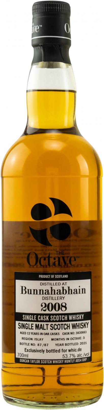 Bunnahabhain 2008 DT The Octave
