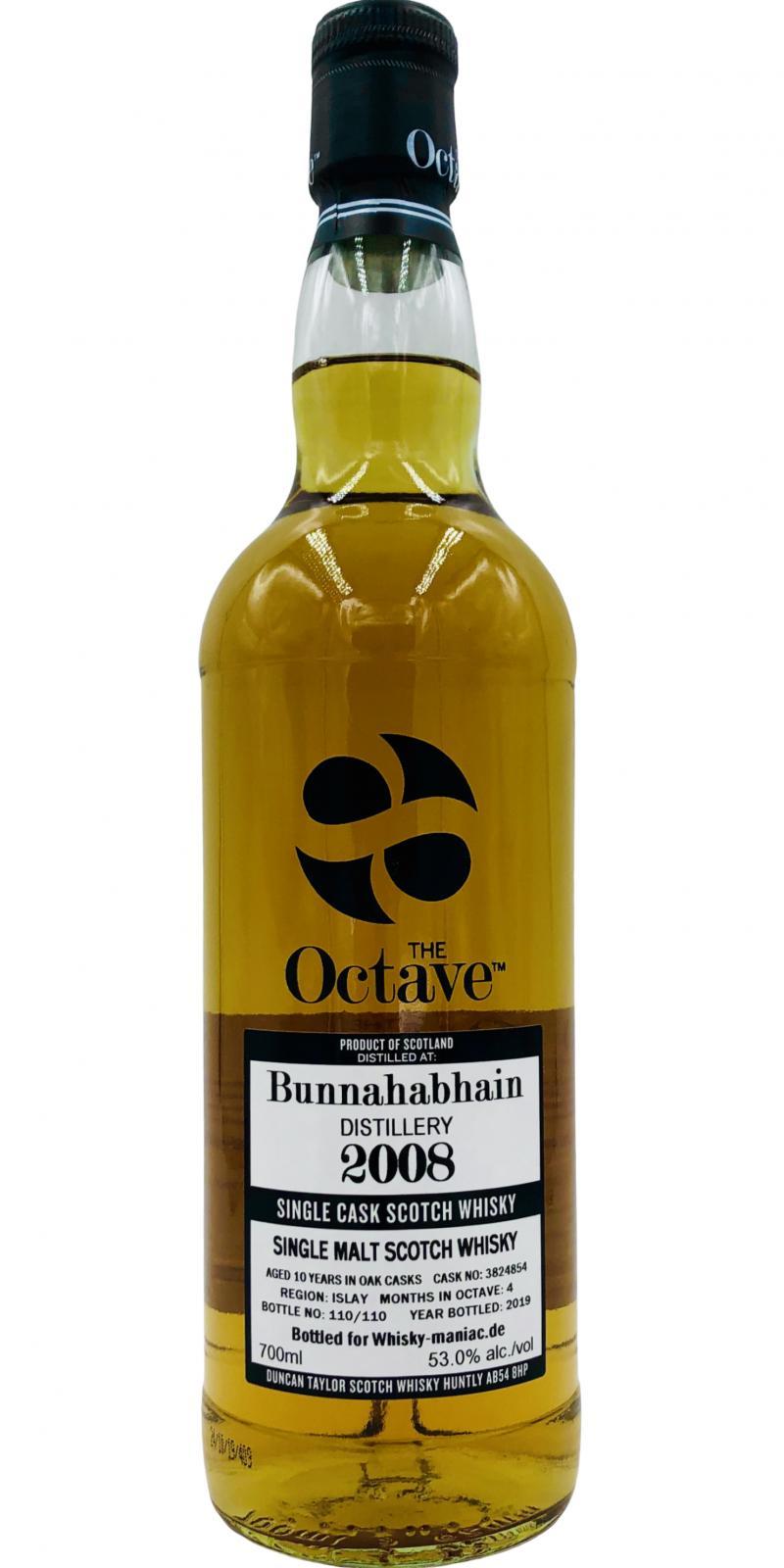 Bunnahabhain 2008 DT The Octave
