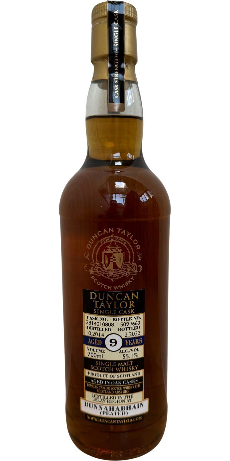 Bunnahabhain 2014 DT Single Cask