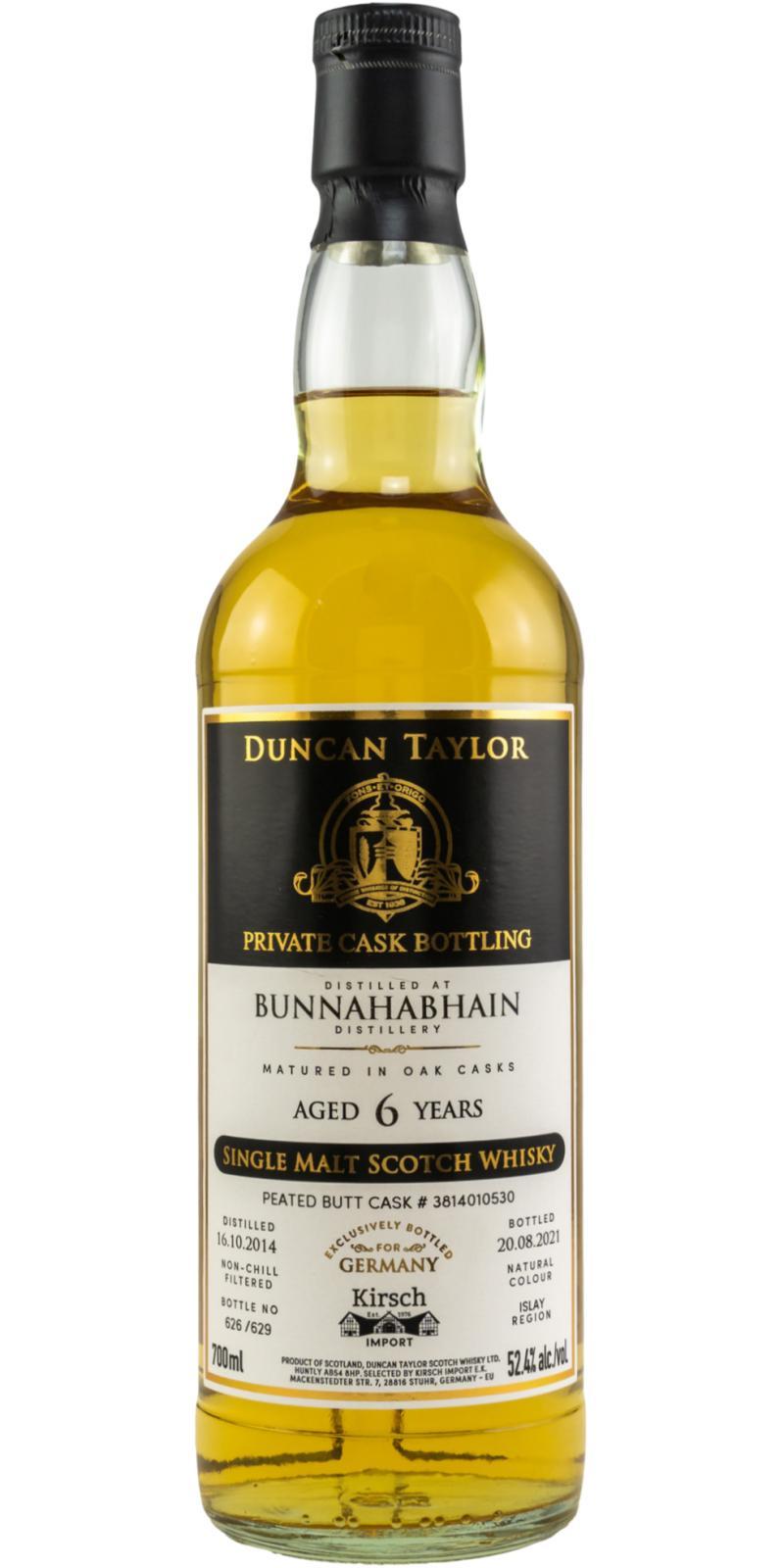 Bunnahabhain 2014 DT Private Cask Bottling
