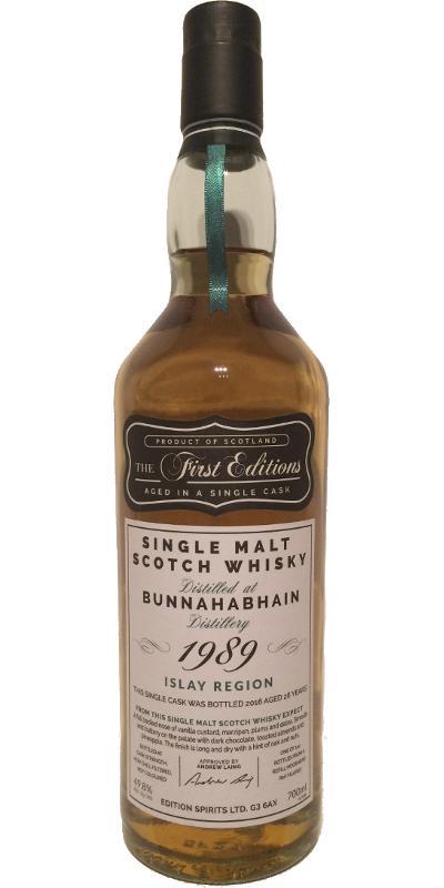Bunnahabhain 1989 ED The First Editions