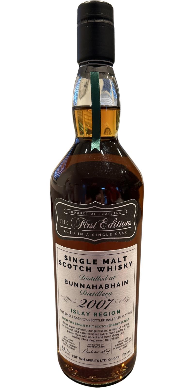 Bunnahabhain 2007 ED The First Editions