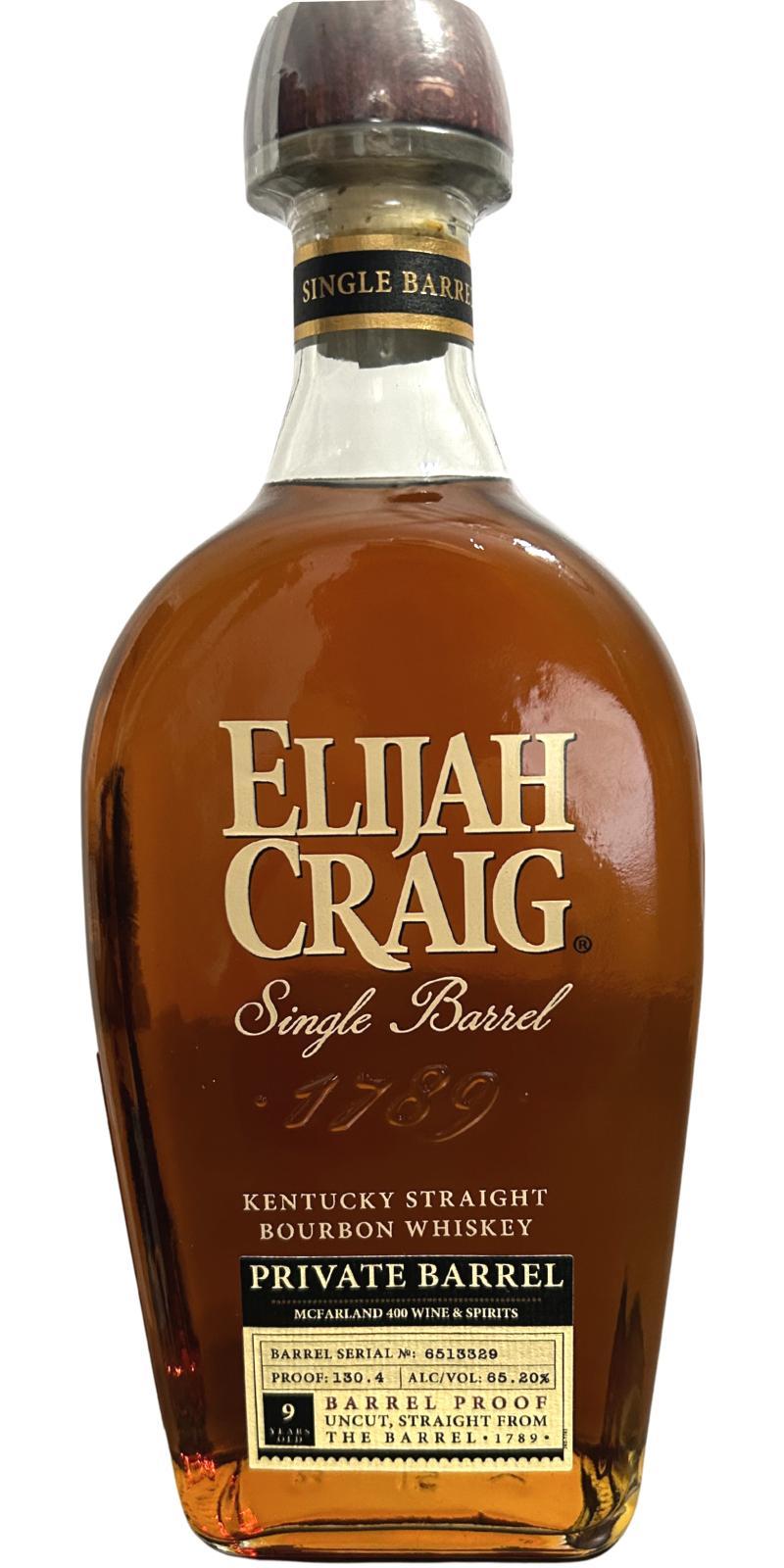 Elijah Craig 09-year-old  Barrel Proof - Private Barrel