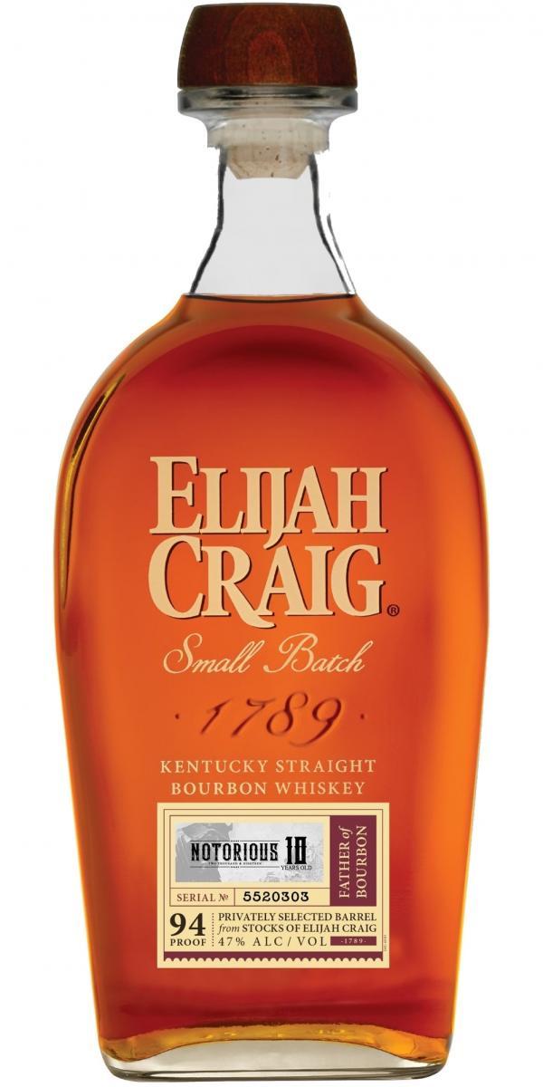 Elijah Craig 10-year-old Notorious 10  Small Batch