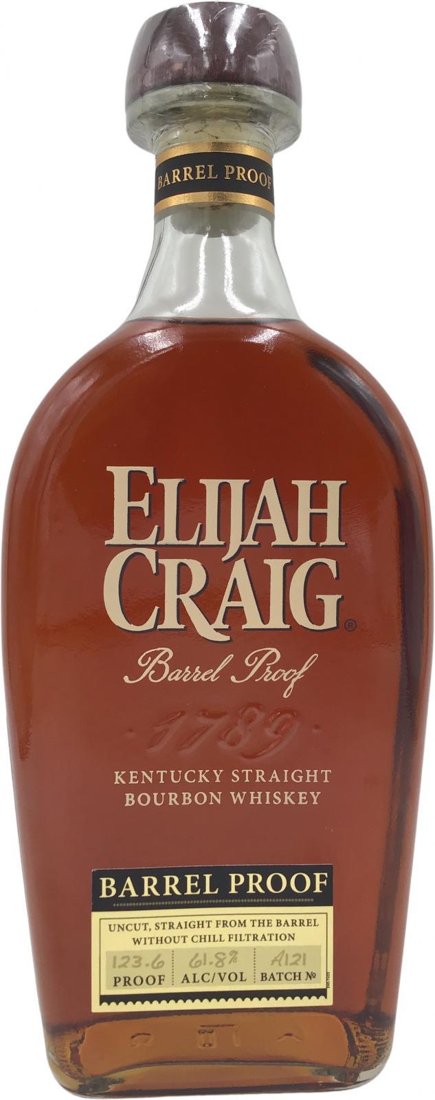 Elijah Craig 12-year-old  Barrel Proof  Kentucky Straight Bourbon Whiskey