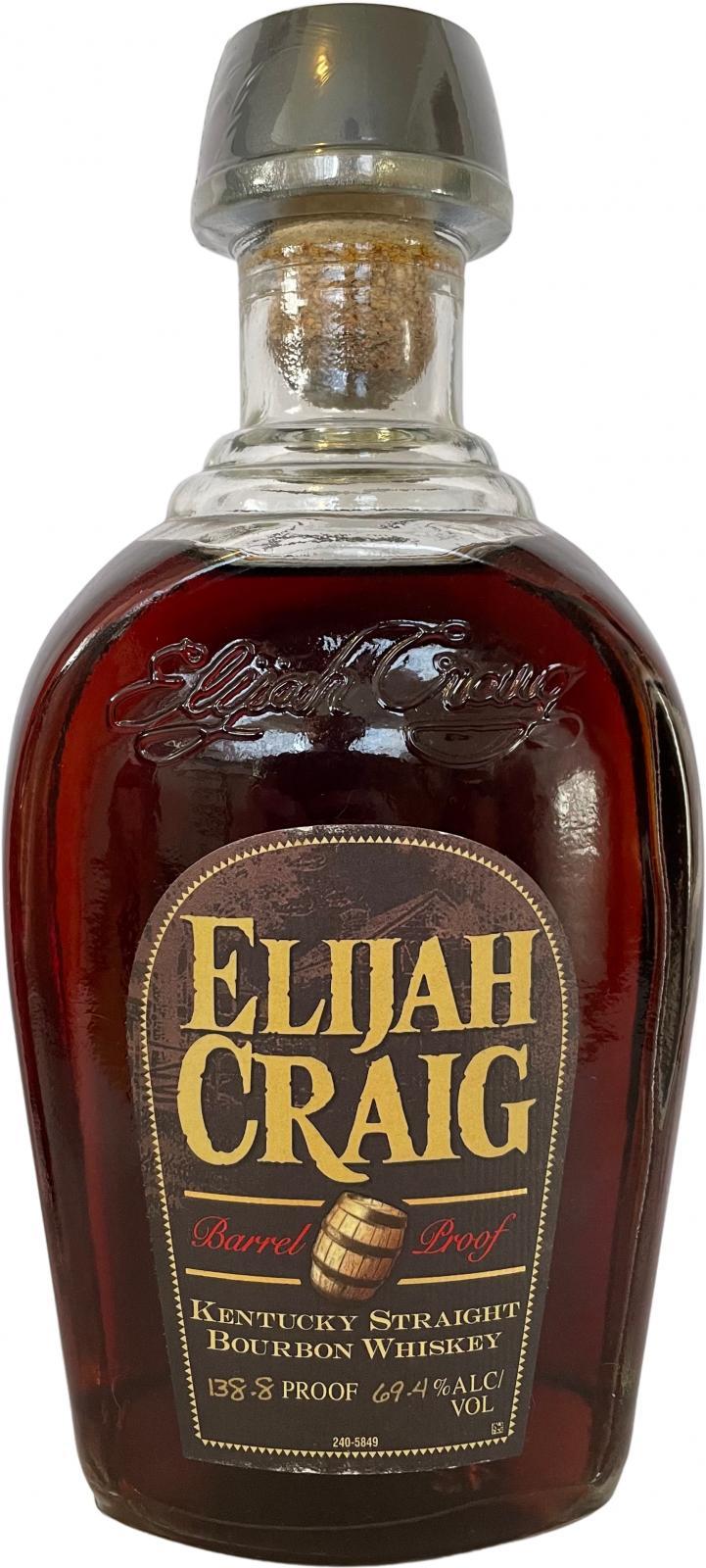 Elijah Craig 12-year-old  Barrel Proof - Release #10