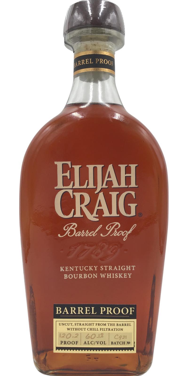 Elijah Craig 12-year-old  Barrel Proof Kentucky Straight Bourbon Whiskey