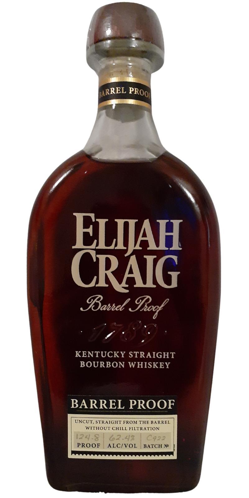 Elijah Craig 12-year-old  Barrel Proof