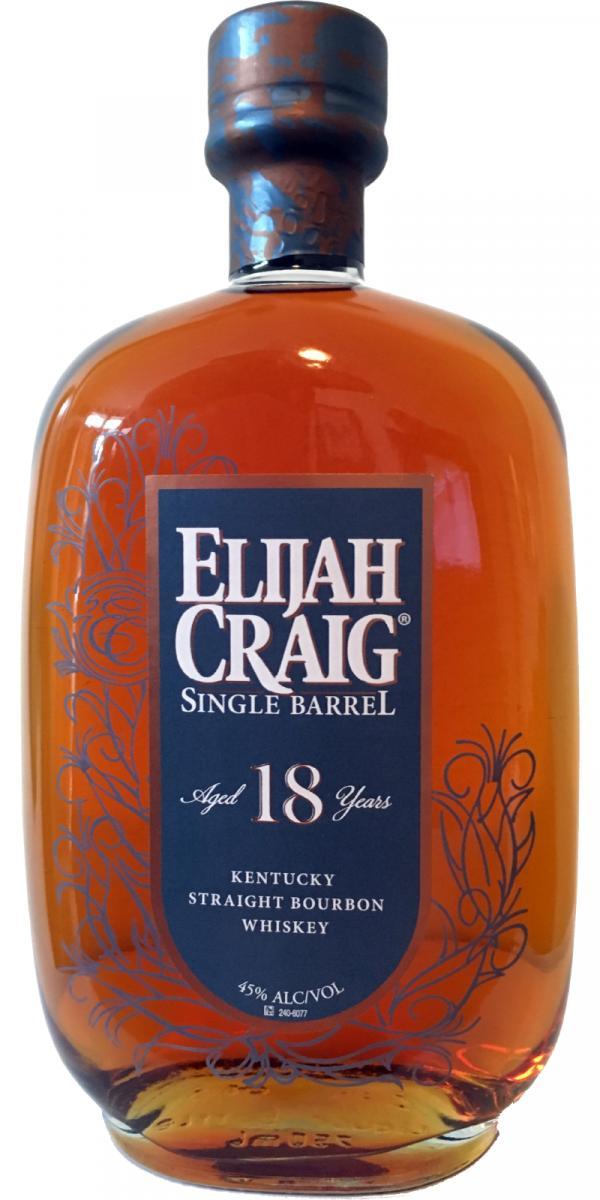 Elijah Craig 18-year-old  Single Barrel