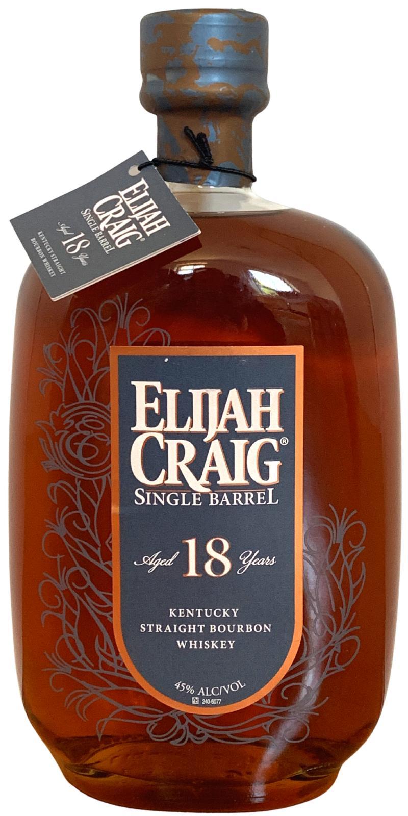 Elijah Craig 18-year-old  Single Barrel