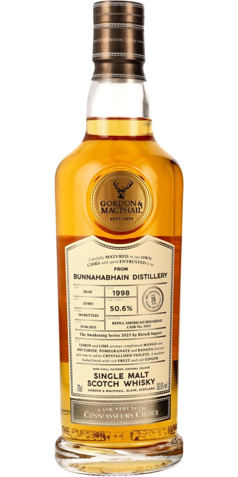 Bunnahabhain 1998 GM Connoisseurs Choice - Cask Strength