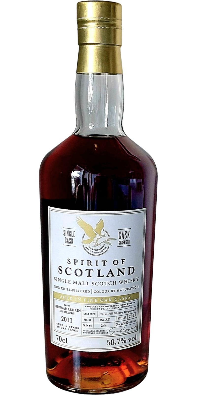 Bunnahabhain 2011 GM Spirit of Scotland