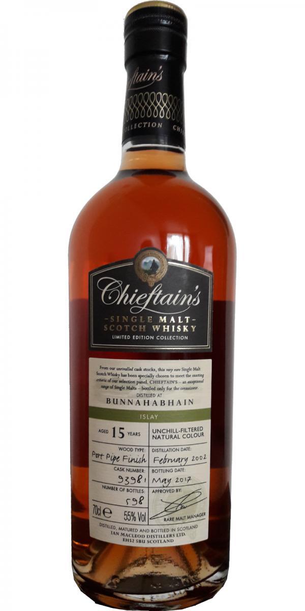 Bunnahabhain 2002 IM Chieftain's